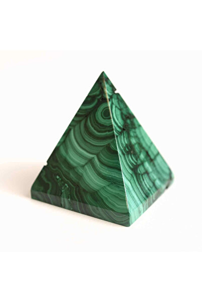 craftmystic Piramidă de malachit Î 5 - 5,3 cm Lățime 4,4 - 5,3 cm 163-190 gr ...