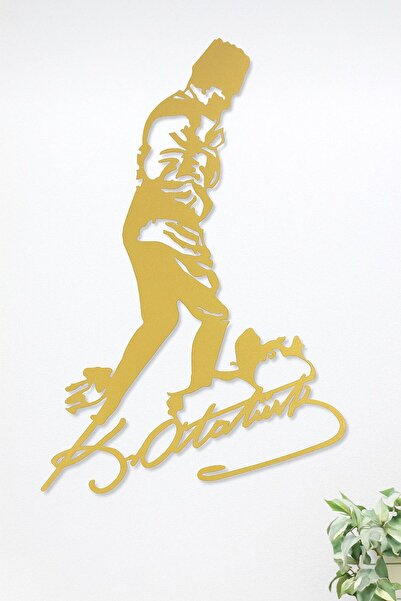 VENON 70 Cm Atatürk Kocatepe Imzalı Portre Dekoratif Metal Duvar Tablosu Duva...