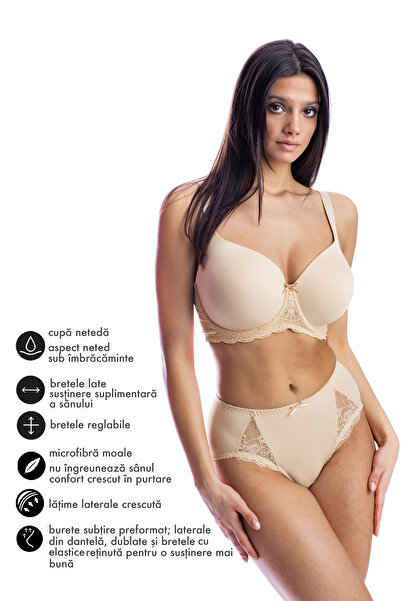 uniconf Microfiber padded bra, designed for plus sizesSM34BEJ,Uniconf