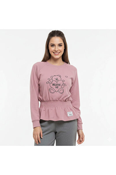 alqarat Casual Bear Graphic Pullover