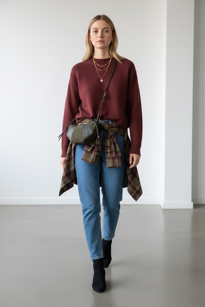 minebag Bohemian Style Wade Women's Crossbody Bag in Khaki with Rope Pendant Detail and Suede Leather Mix