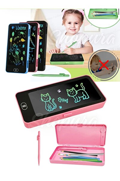 BULUT Writing Tablet Lcd 6,5 Inç Dijital Kalemli Çizim Yazı Tahtası Ve Kaleml...