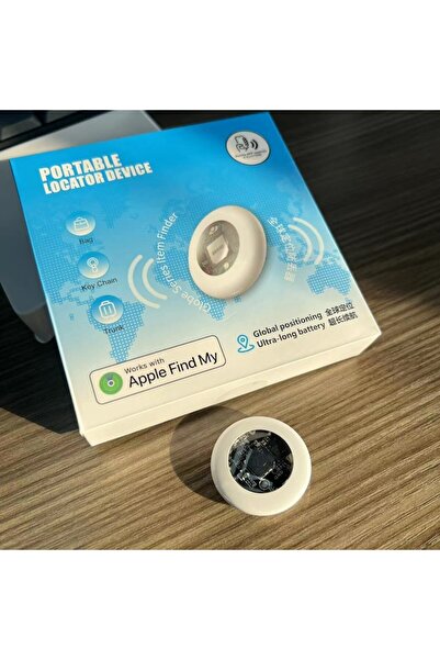 KTR Anti-lost Device Compatible with Apple AirTag, GPS Tracker, Global Coverage, iOS Find My, White