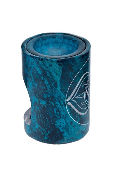 OEM Blue Soapstone Essential Oil Diffuser Lamp for Aromatherapy and Home Decor