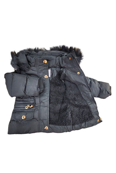 fantasialand Girls' winter jacket, HTF 112, black