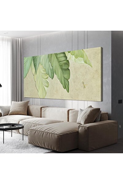 Emoda home Trove لوحة فنية جدارية حديثة من القماش الأخضر، مقاس 60×120 سم، مطب...