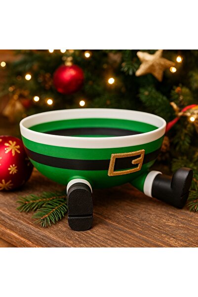 3DECİ Christmas Bowl in the Shape of Santa Claus |   3D Printing Christmas Santa Bowl – New Year Decoration & Candy Bowl (3Deci Uncle)