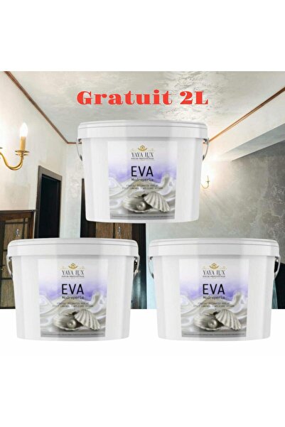 YaYa Color 6 Litre Package, Luxury Decorative Paint, Eva Madreperla Pearl White with Glass Flakes