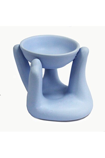 OEM Divine Hand Ceramic Essential Oil Burner Lamp - Aromatherapy & Meditation Decor