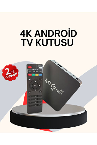 pazarella 4K Android TV Box – Akıllı Medya Oynatıcı, 2GB RAM, 16GB Hafıza, Wi...