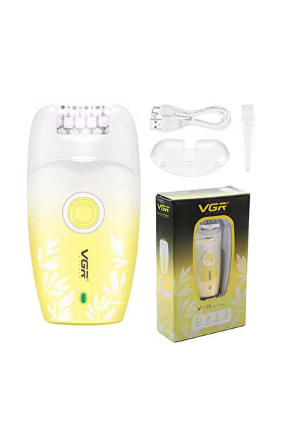 Generic Rechargeable Electric Epilator for Women - Full Body, Wet/Dry, USB Charger