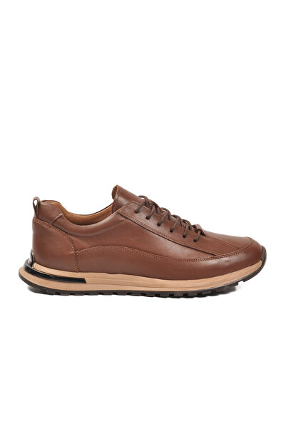 WALKWAY Tan Genuine Leather Men's Sneaker 2636 m