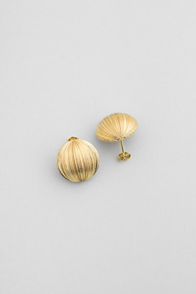 So CHIC... Elara Yıldızı 18 Ayar Sarı Altın Kaplama Gümüş Küpe