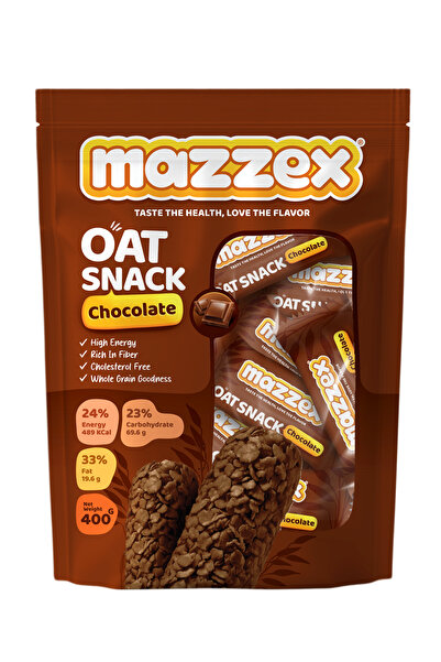 Mazzex Chocolate Oat Snack 400g x 3 Packs – Total 1200g