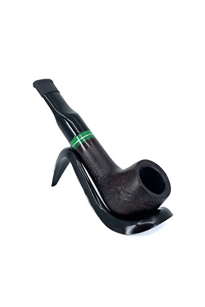 Pipsan İşlemeli El Yapımı Gül Kökü (Briar) Mini Pipo 9mm Filtreli - Model No: 12