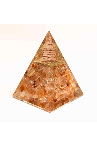 craftmystic Piramida Orgonică Citrină - Prosperitate, Energie Pozitivă și Cla...