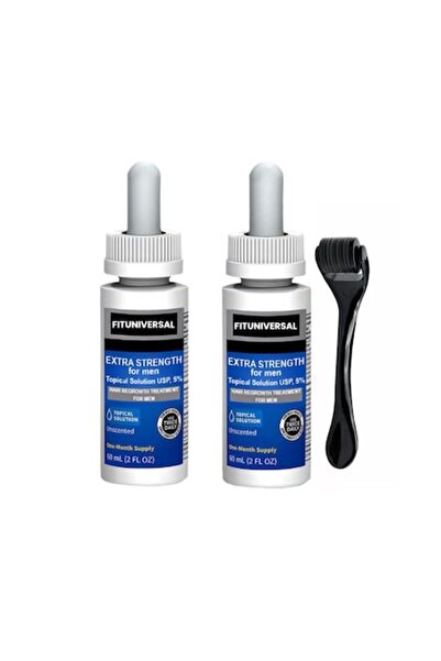 FITUNIVERSAL Set de tratament de 2 luni cu Dermaroller pentru stimularea creș...