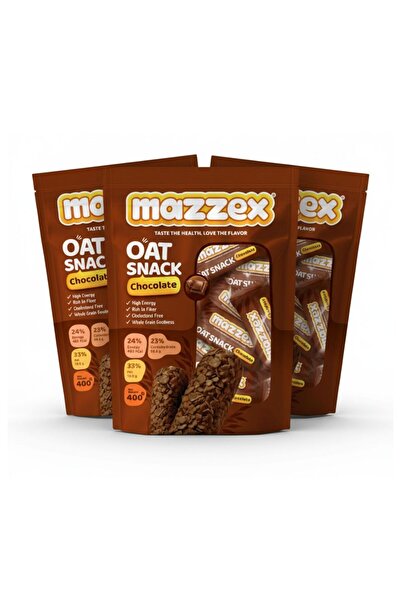 Mazzex Chocolate Oat Snack 400g x 3 Packs – Total 1200g