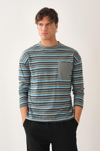 ALEXANDERGARDI Ριγέ μπλουζάκι με λεπτομέρεια τσέπης