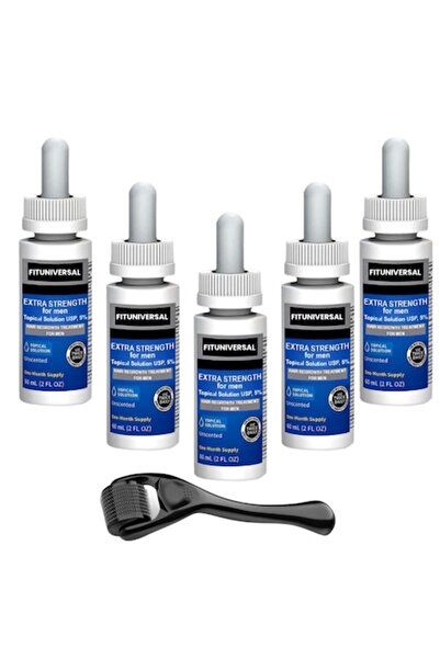 FITUNIVERSAL Set de tratament de 6 luni cu Dermaroller pentru stimularea creș...