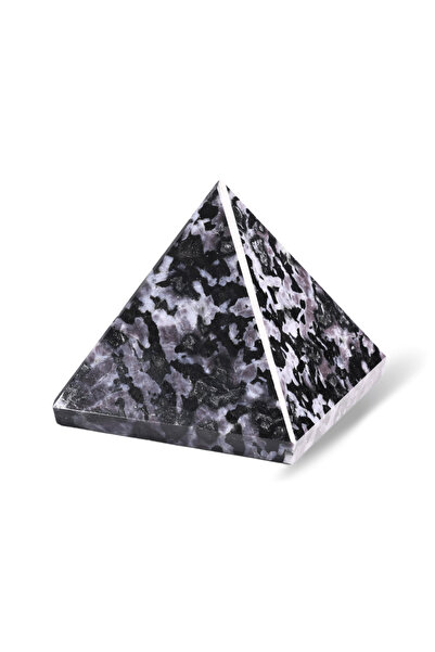 craftmystic Piramidă sculptată manual de 60 mm în piatră de merlinit mistic s...