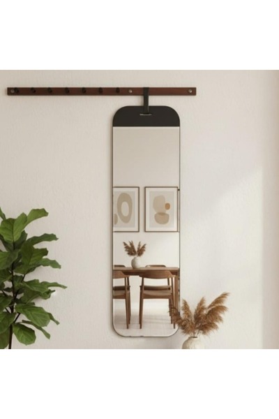 DEC24 Modern wall mirror with unique hangers