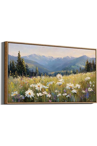ALAYRA International Alpine Meadow Wildflowers Wall Art – Vintage Mountain Po...