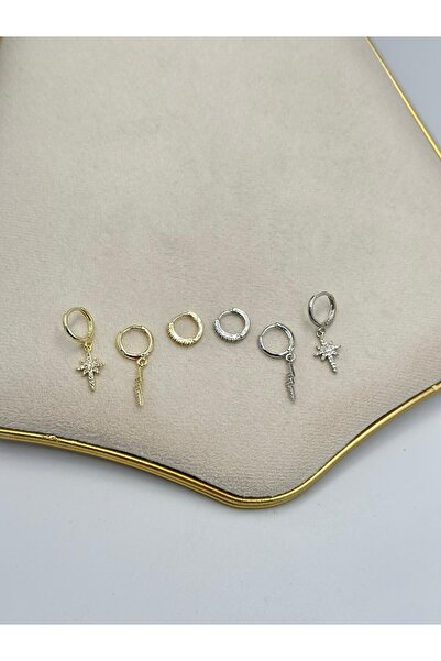 MyladyAccessoriess Polar Star Set Earrings (Silver) Silver