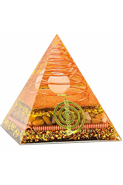 craftmystic Orgonite Pyramid 8.5 cm for positive energy, spiritual balancing ...
