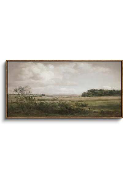 Emoda home Trove لوحة فنية جدارية من القماش لمزرعة عتيقة، مقاس 60×120 سم، مطب...