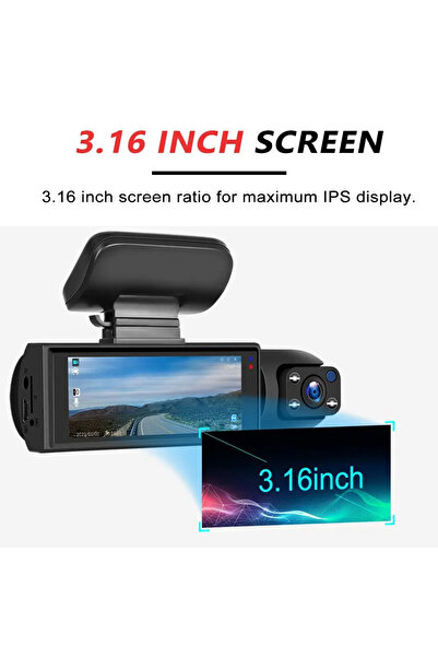 OEM Dual Dash Camera 1080p with WiFi 170 Degree Wide Angle Night Vision and G Sensor