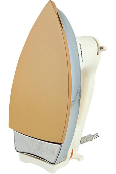Olsenmark Handheld Dry Iron 1200W OMDI1741 - Non-stick Golden Teflon Soleplate (White/Silver/Gold)