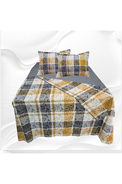 GÜLLÜCE HOME Personality 100% Cotton (200X225 Duvet Cover) Fitted Sheet 180X2...
