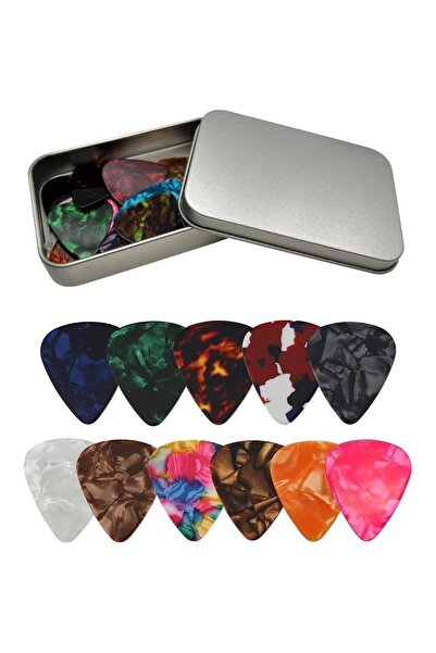 AyrStore Plectrums Pack of 24 0.46 mm İnce 0.71 mm Orta 0.96 mm Ağır, Akustik...