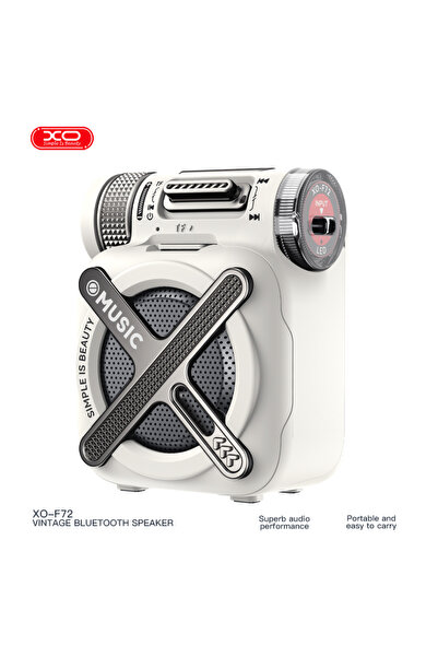 Xo F72 Mecha Taşınabilir Kablosuz Bluetooth Hoparlör – Metal/PC/ABS Gövde Blu...
