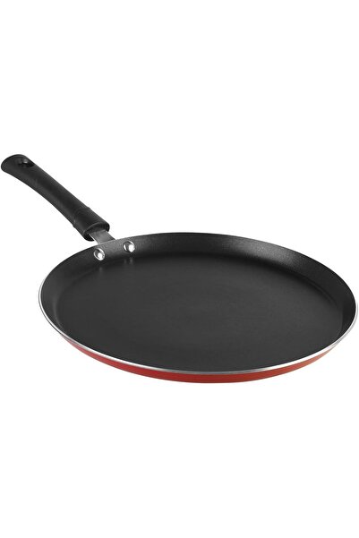 Vinod 25 cm Non-Stick Dosa/Crepe Tawa with Bakelite Handle, PFOA-Free, Red