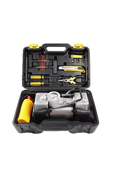 stuffix Kit de reparare a pană - Compresor cu două cilindri de 12 V cu 7 acce...