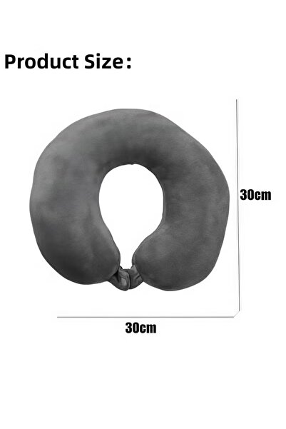 Generic Travel Neck Pillow U-Shaped Memory Foam Pillow for Airplane Train Car Bus 360°Neck Support