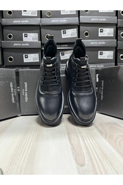 Pierre Cardin 61001 Black Men's Leather Boots