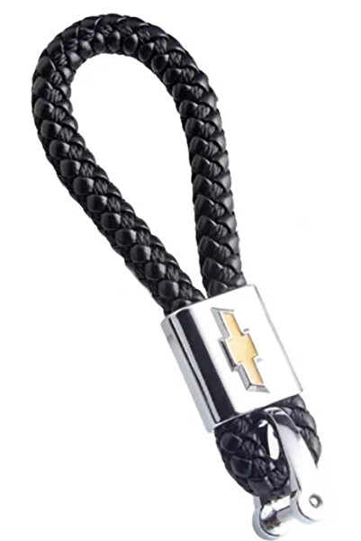 Chevrolet Breloc metalic cu piele împletită și logo