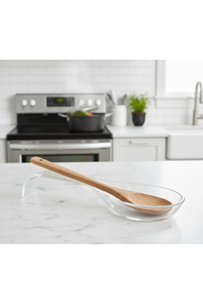 LUCES DESİGN Διαφανές Στήριγμα για Κουτάλες Πάγκου, Ακρυλική Θήκη για Κουτάλια