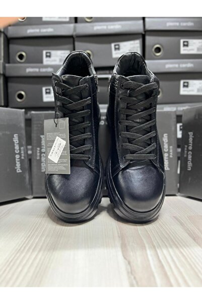 Pierre Cardin 1472501 SİYAH ERKEK DERİ BOT