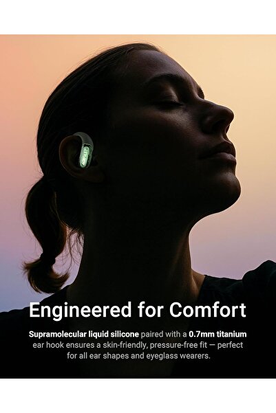 Acefast AceFit Pro Open-Ear Headphones, Night Safety Mode, Bluetooth 5.4, 32H, IP54