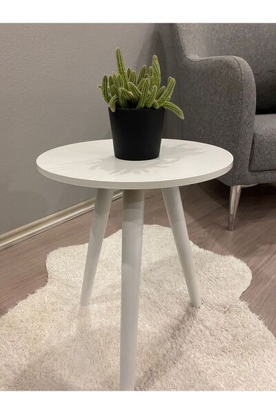 shop 38 cm 3'lü konik sehpa ayak beyaz