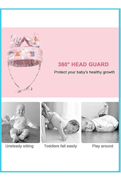 Generic Baby helmet, suitable for crawling and walking babies, soft padding, suitable for 1-2 years old.