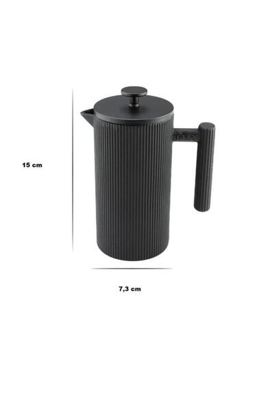 Ünsal Showroom Linden Döküm Demlik French Press 800 ml Black