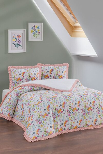 conzaliza Çift Kişilik Lüx Fırfırlı Nevresim Seti