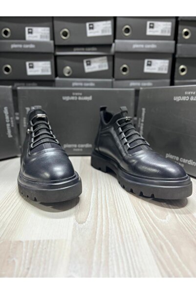 Pierre Cardin 61001 Black Men's Leather Boots