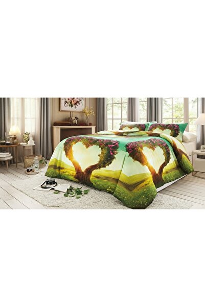AL-SARIHI GROUPS Turkish double bed quilt set, 6 pieces, 3D