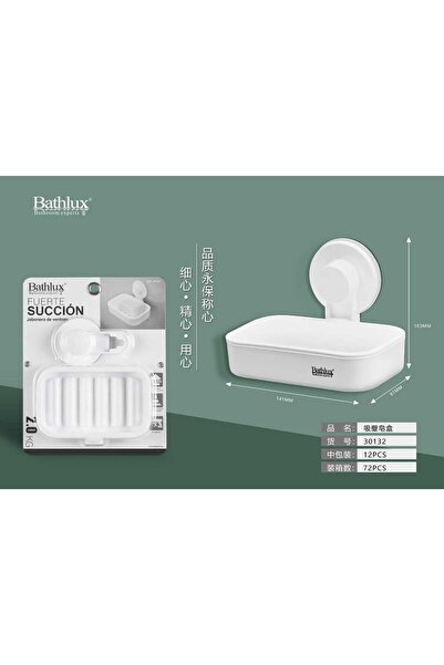 BATHLUX Suport Pentru Săpun Cu Ventuze Cu Aspiratie Pe Perete